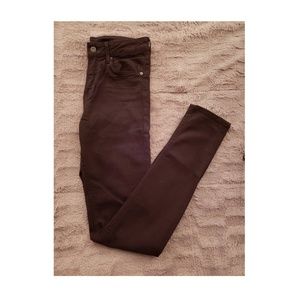 High waist skinny jeans